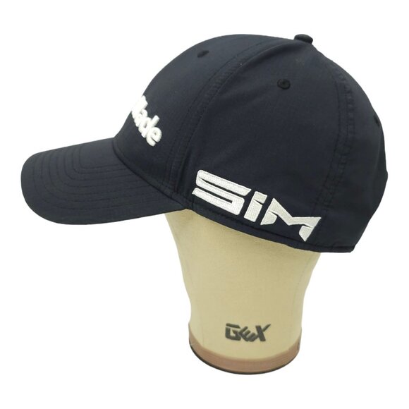 TaylorMade Tour Radar SIM TP5 Stealth Golf Adjustable Strapback Cap Black Hat - Picture 11 of 14